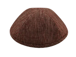 כיפה בד ארוג צבע בורדו