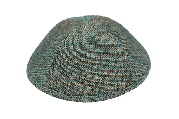 כיפה בד ארוג צבע טורקיז