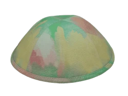 כיפה צבעי פסטל דוגמא צבעי מים