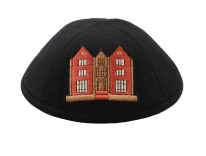 כיפה בד פשתן צבע שחור רקמה 770