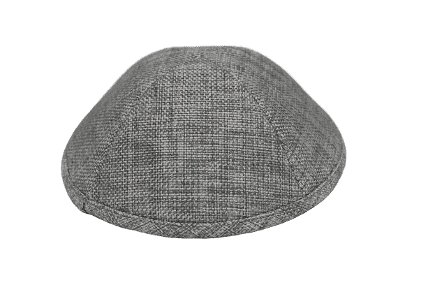 כיפה בד ארוג צבע כסף