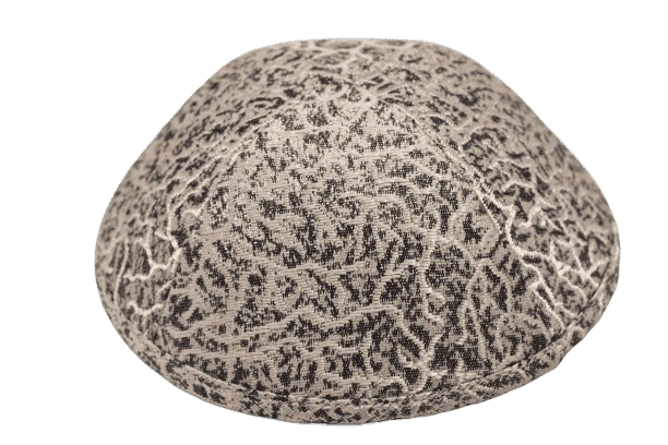 כיפה ברוקד עורקים צבעים זהב אפור