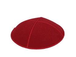 כיפה עור צבע אדום