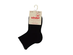 גרב קצרה סריגת רשת - שחור