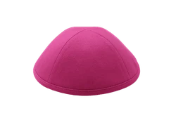 כיפה מבד כותנה צבע ורוד בזוקה