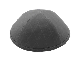 כיפה כותנה צבע שחור הדפסי מעויינים