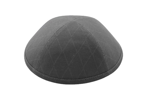 כיפה כותנה צבע שחור הדפסי מעויינים