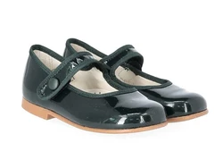 נעל בלרינה לק צבע ירוק בקבוק