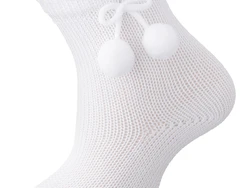 גרב קצרה עם פונפונים