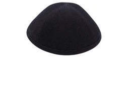 כיפה מבד גינס צבע שחור