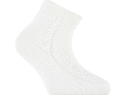 גרב קצרה מחוררת צבע שמנת