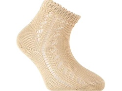 גרב קצרה מחוררת צבע קאמל