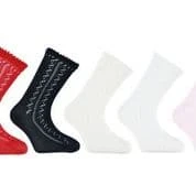 גרב ברך מחוררת צבע כחול כהה – תמונה 2