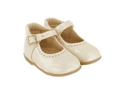 נעל בובה תינוקות צבע שמנת