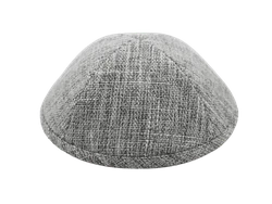 כיפה מבד ארוג צבע אפור