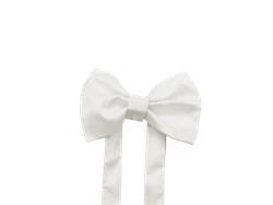 פפיון בנים מבד משי פראי גוון חלב