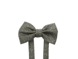 פפיון בנים מבד ברוקד צבע שחור נצנצנים זהב