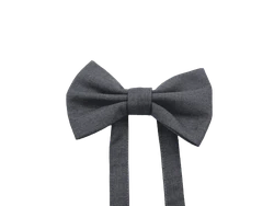 פפיון בד חליפה צבע אפור