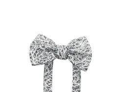 פפיון מבד ברוקד צבע אפור עם עורקים