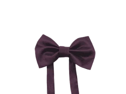 פפיון בנים מבד משי פראי צבע סגול חציל