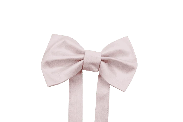 פפיון בנים בד משי פראי צבע ורוד בייבי