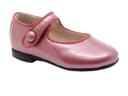 נעל בלרינה צבע ורוד עתיק סגירת תיק-תק