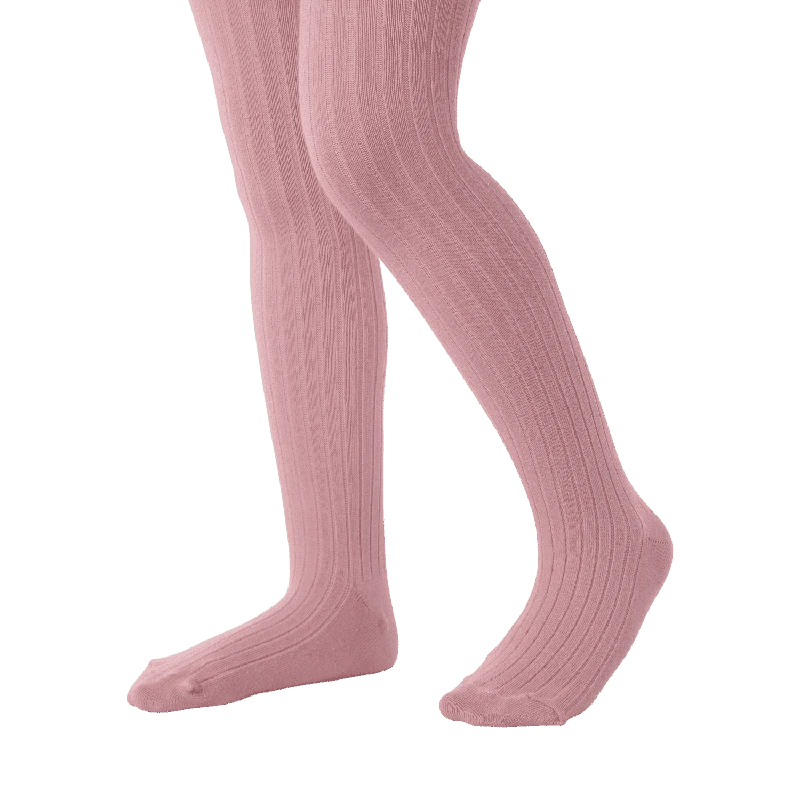 גרביון דוגמא פסים צבע ורוד עתיק