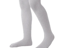 גרביון עם דוגמא נצנצים כסף