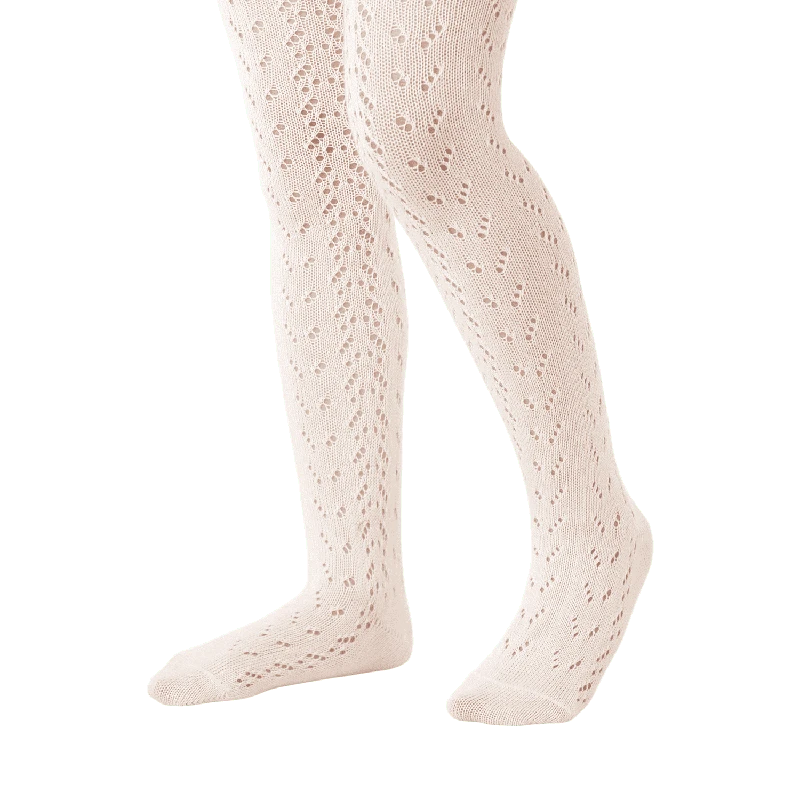 גרביון מחורר צבע שמנת