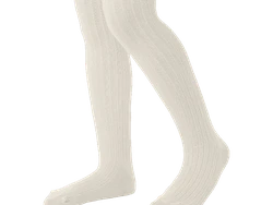 גרביון דוגמא פסים צבע שמנת