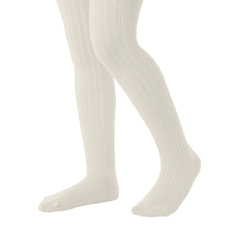 גרביון דוגמא פסים צבע שמנת