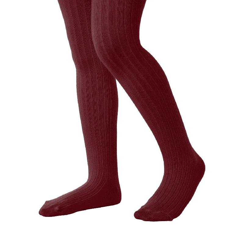 גרביון דוגמא פסים צבע בורדו