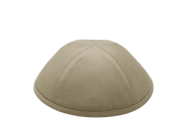 כיפה מבד כותנה צבע בז'