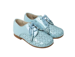 נעל בנים דוגמא חורים צבע תכלת