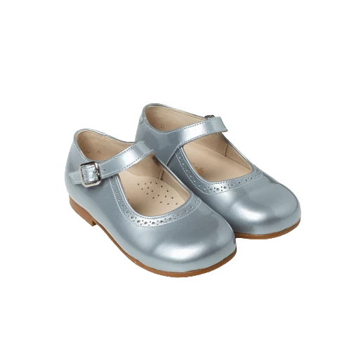 נעל בובה צבע כסף