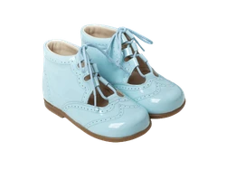 נעל גבוהה קשירת שרוך צבע תכלת