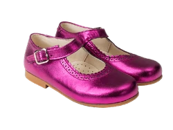 נעל בובה בנות צבע ורוד פוקסיה