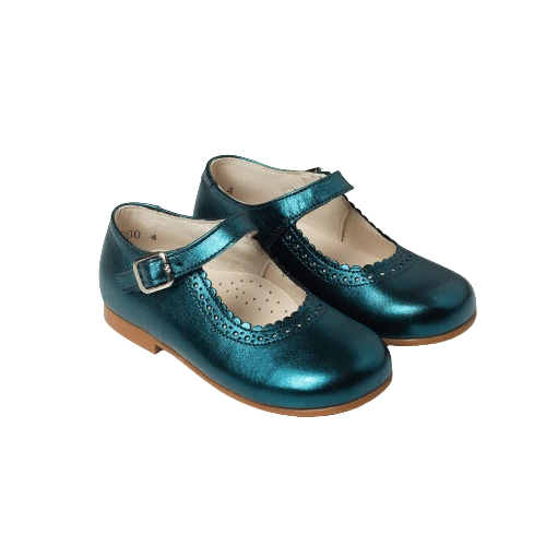 נעל בובה צבע טורקיז