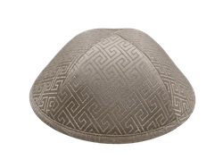 כיפה מבד סאטן צבע שמפניה