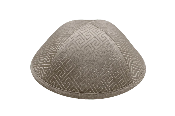 כיפה מבד סאטן צבע שמפניה