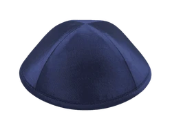 כיפה מבד סאטן צבע כחול