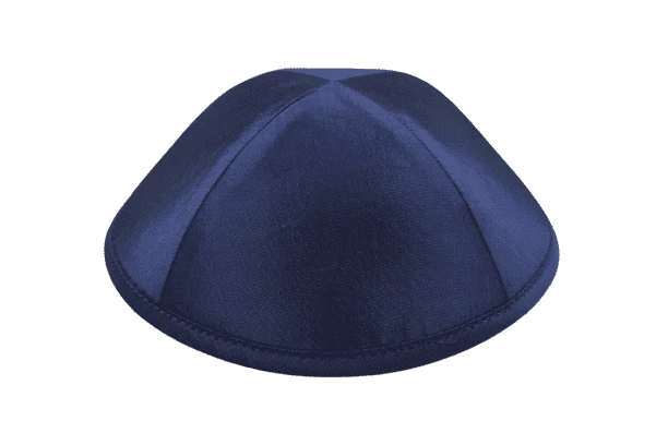 כיפה מבד סאטן צבע כחול