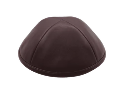 כיפה מבד עור צבע בורדו
