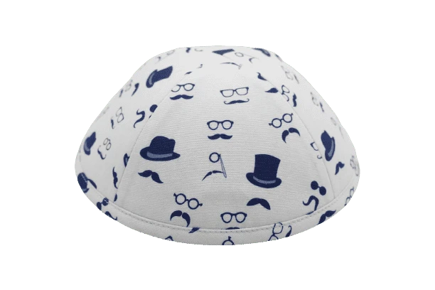 כיפה רקע רקע לבן הדפסי קוסם