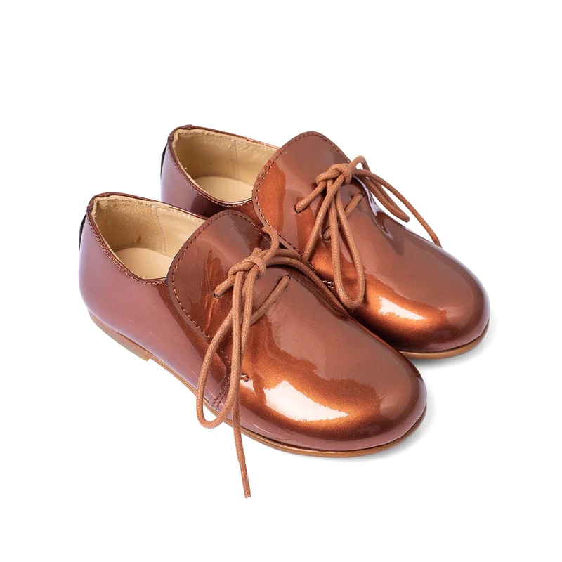 נעל מוקסין בנים צבע נחושת