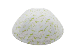 כיפה צבע תכלת הדפסי פרחים