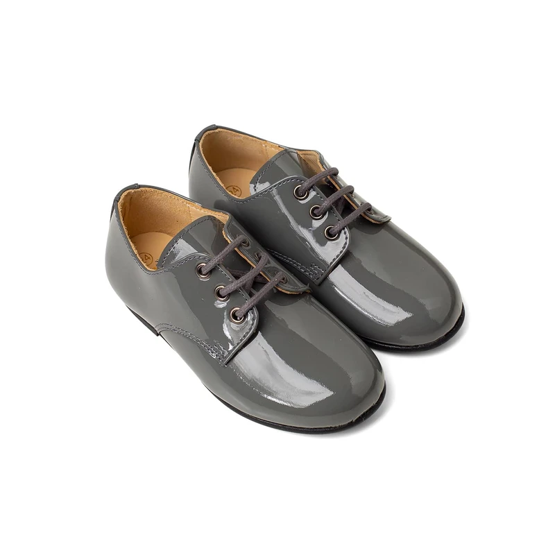 נעל קלאסית בנים צבע אפור