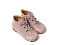 מגף קשירת שרוך צבע ורוד עתיק