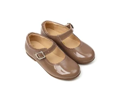 נעל בובה בנות צבע מוקה