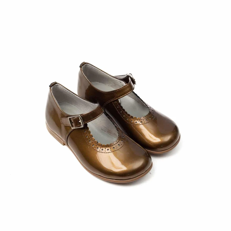 נעל בובה בנות צבע נחושת